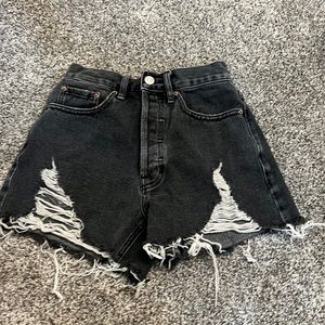 pacsun denim shorts
